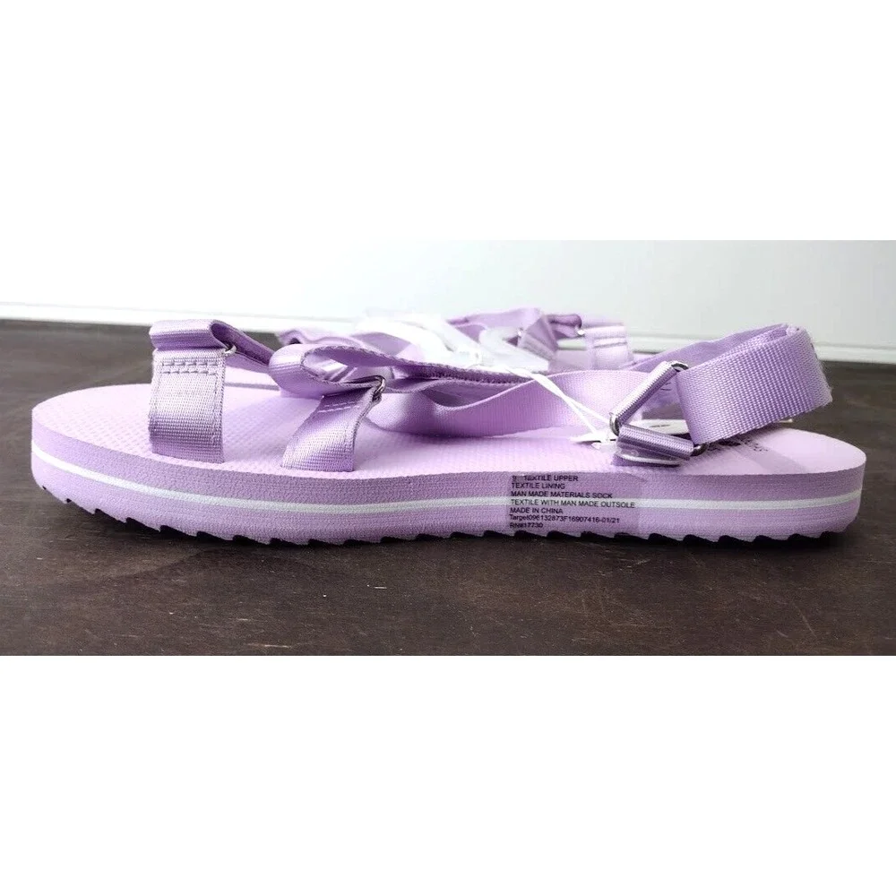 Shade‎ Shore Kids Lavender Sport Sandals Size 9 Adjustable Straps